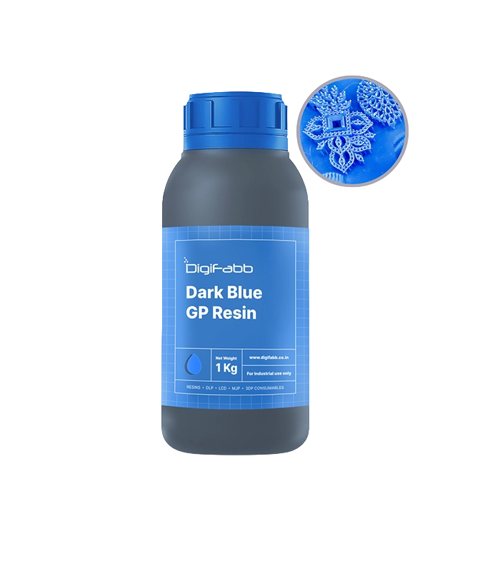 Dark_Blue_GP_Resin _Bottle Dark Blue GP Resin – 1 KG - Image 1